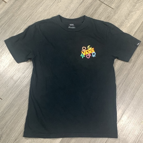 Vans X Pretty Guardian Sailor Moon Double Sided Black Screen Print Tee size S - Picture 7 of 10